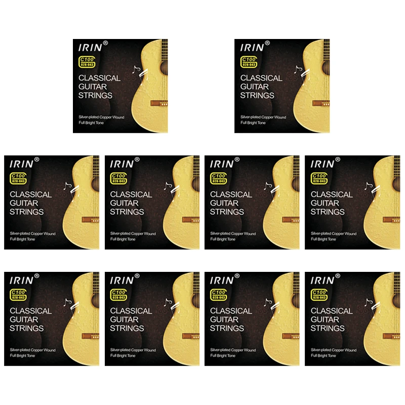 IRIN Set of 6 Nylon Guitar Strings - Classic Guitar Instrument Accessories