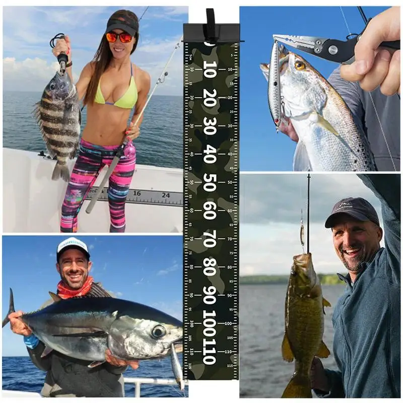 Measuring Board For Fishing Precise Multifunctional Fish Measuring Mat Wear-Resistant Fish Ruler Portable Fillet Mat For