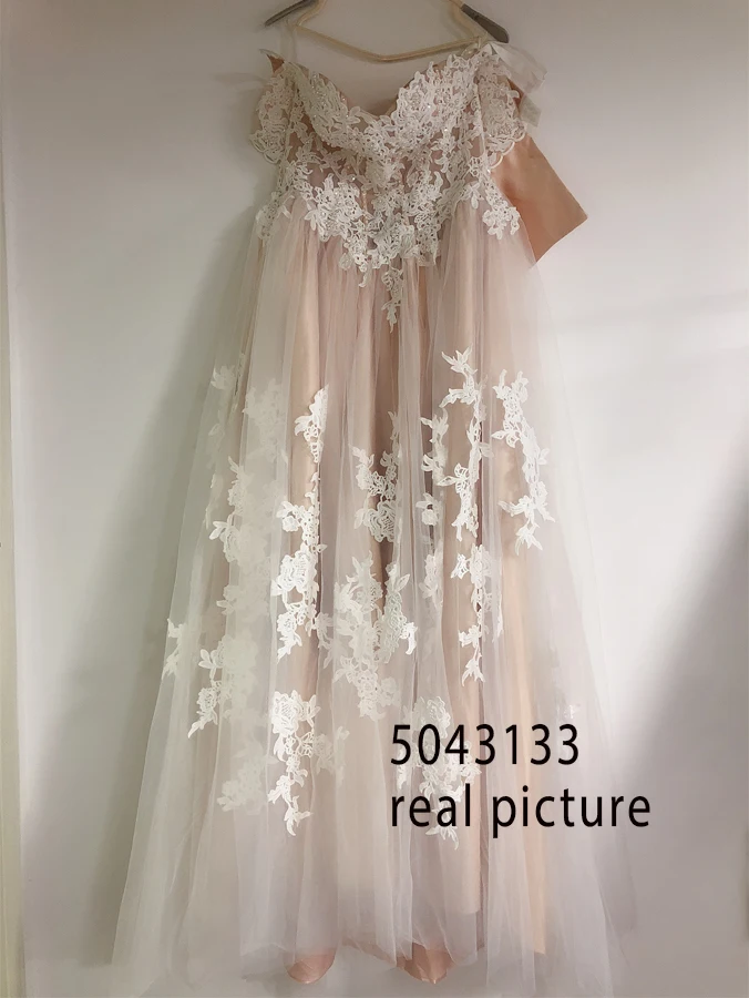Boho Corset Sweetheart Appliques Wedding Dresses Off the Shoulder Lace Up Bridal Gowns Formal Champagne Tulle Vestido De Noiva