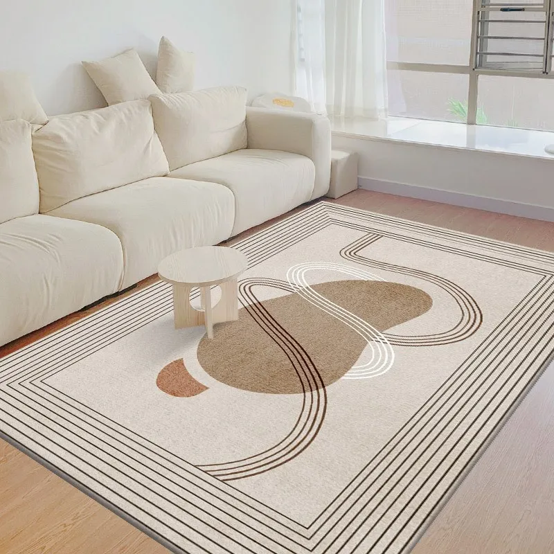 

Modern simple imitation cashmere carpet living room sofa tea table blanket home bedroom thicken non-slip full spread bedside