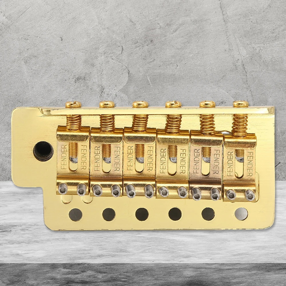 6 Strings Guitar Flat Saddle Tremolo Bridge System 52.5mm Flat Saddle Single Tremolo Bridge System for FD ST Electric Guitar