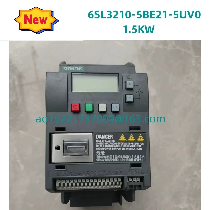 

Brand new /Original Second-hand 9-layer new test is 100% OK Frequency converter 6SL3210-5BE21-5UV0 MOTOR:1.5KW IP20 Un-Filtered