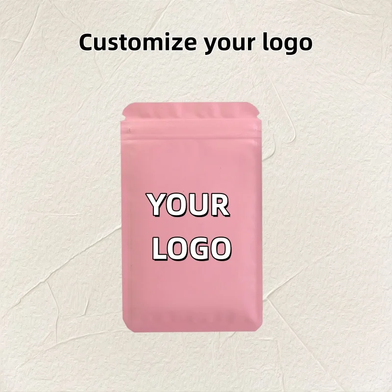 【Logo personnalisé】 100 pièces, emballage multicolore en option, sac auto-scellant adapté aux petits matériaux d'emballage cosmétiques