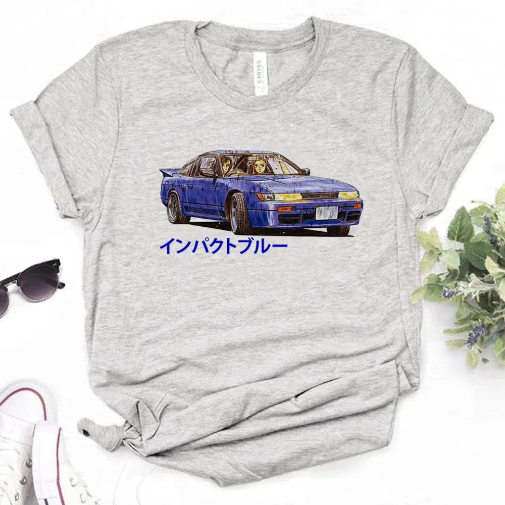 

Футболка Initial d женская летняя, дизайнерская рубашка в японском стиле 1920-х годов
