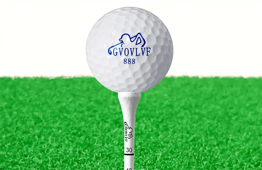 50 Pieces Bamboo Golf Degree Scale Tees 83mm Reduce Friction Side Spin Golf Tees White and Black Adjustable Depth