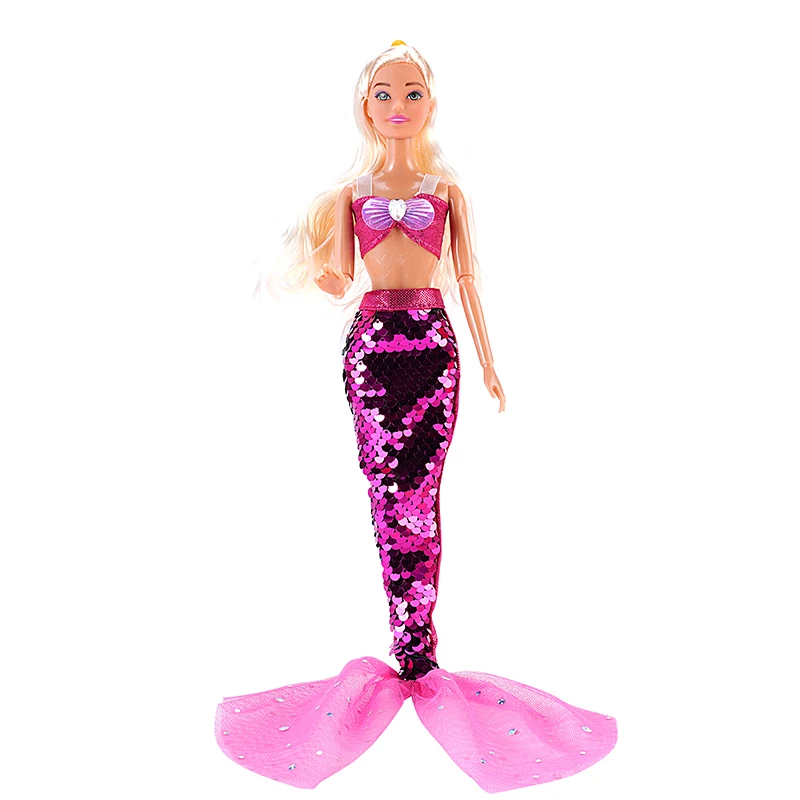 chinese dress ladies Barbie Mermaid Glitter Children's Dress 9 US Numeric