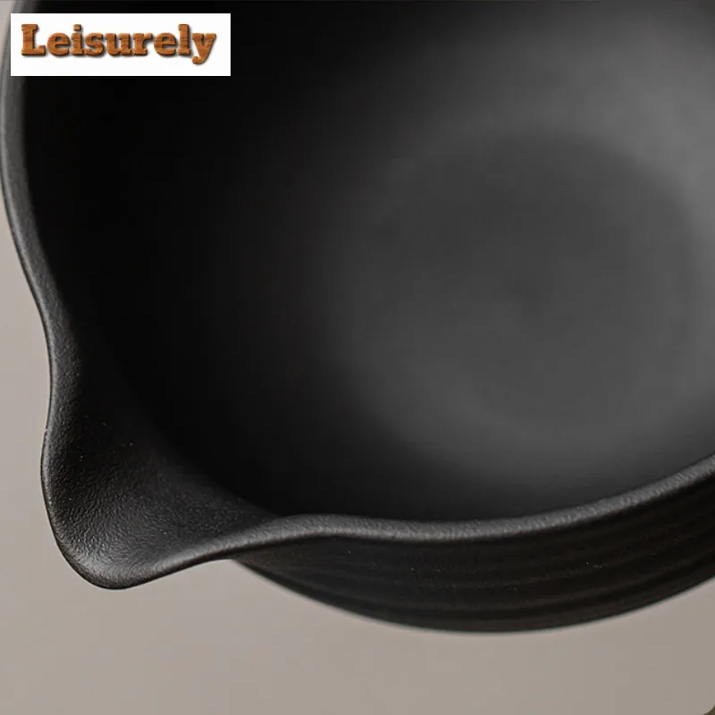 Ancient Pottery Round Ring Pinch Mouth Tea Set Complete Set Japanese Matcha Set Kit Green Tea Powder Home Tea-making Tools Craft