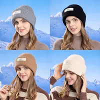 Зимняя шапка-маска 2 в 1, шапка Барка Рафа, полная защита лица, лыжная тактическая езда, наушники, шапка, вязаный головной убор унисекс — изображение 5