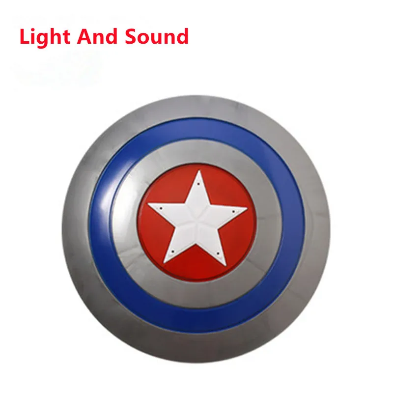 Avengers Captain America Schild mit LED Licht & Sound Kinder Cosplay Spielzeug 