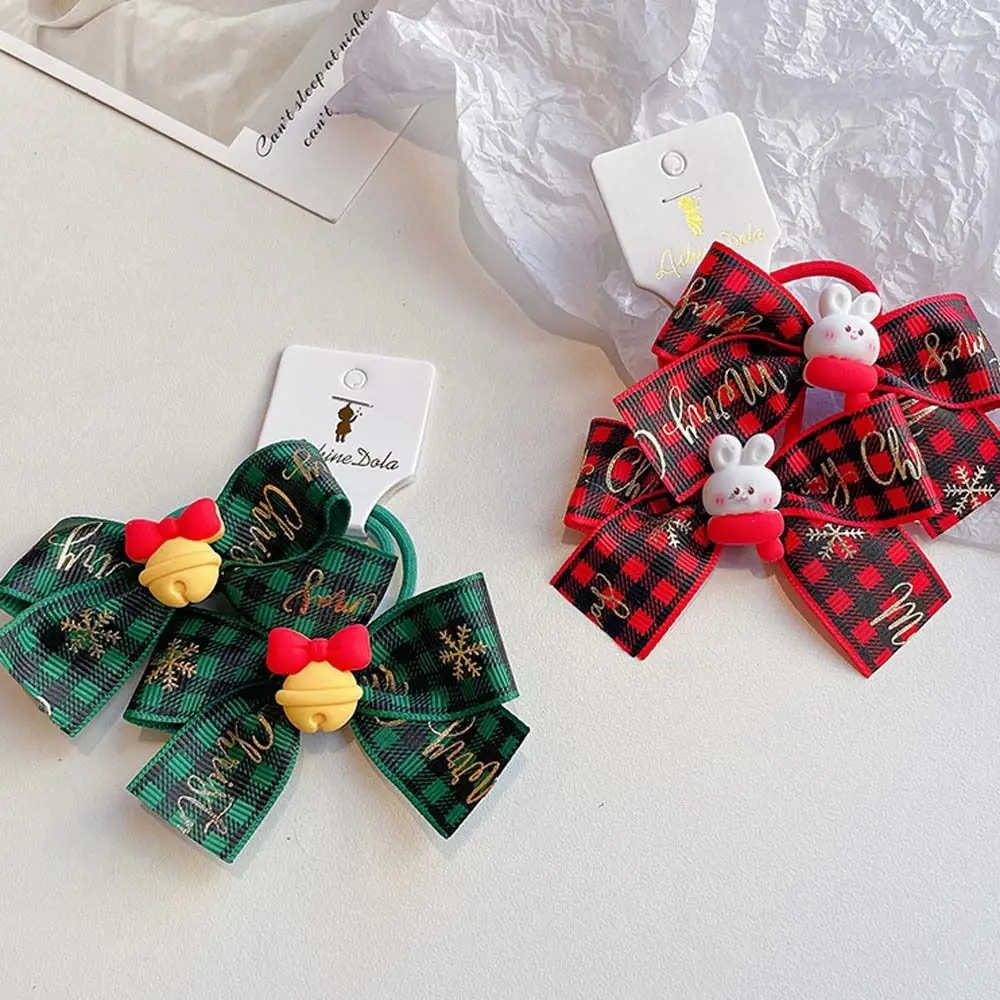 Hair Accessories Headband Christmas Gift Santa Claus Christmas Hair Ring Christmas Hair Rope Bow Rubber Band Kids Hair Band