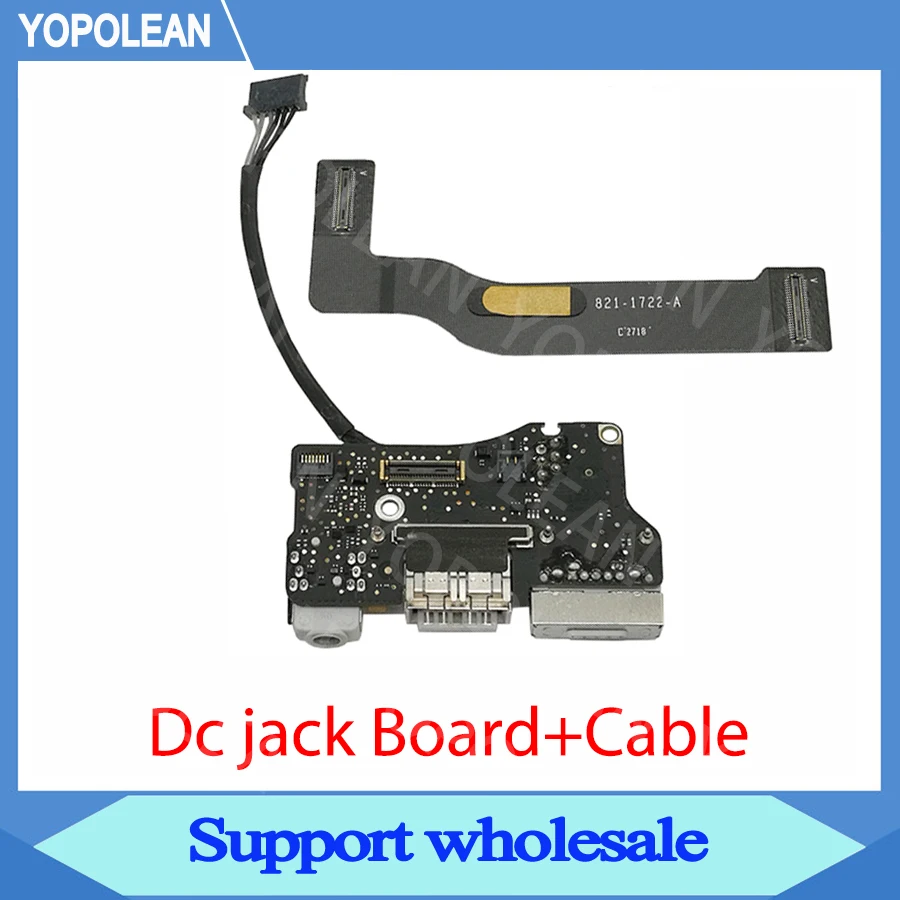Original I/O USB Audio Board Cable 821 1722 A For Macbook Air 13" A1466