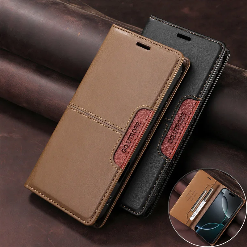 Premium Anti-Theft Leather Flip Wallet Phone Case