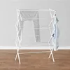 Foldable Portable Laundry Rack for Air Drying Clothing, Indoor Outdoor Use - 14.5" D x 29.5" W x 41.8" H, White 5
