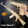 DIY 3D Wooden Rubber Band Gun Puzzle Assembly Model Toy Shooting Models Kits for Children Gifts 5