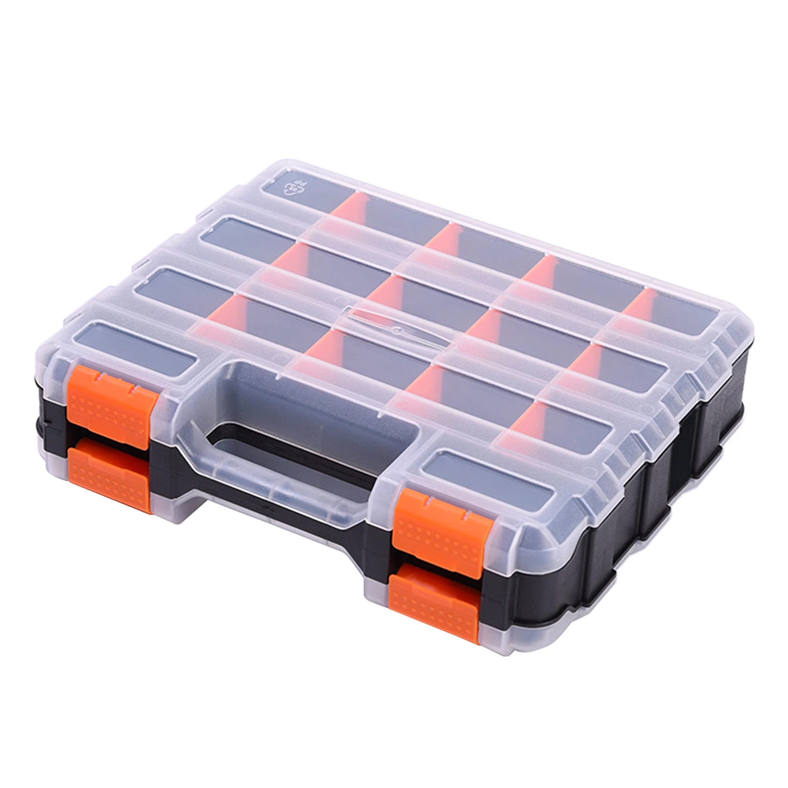 

Bolts Double Sided Nuts Durable Tool Box Organizer For Screws Hardware Storage Case Small Parts Nails Portable Compartment