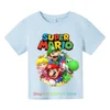 Kids Clothes Cartoon Tops Tee Super Marios-bros T-shirts For Boys Girls T Shirt Children's Clothing Tops T-shirt Boy Baby Tees 4