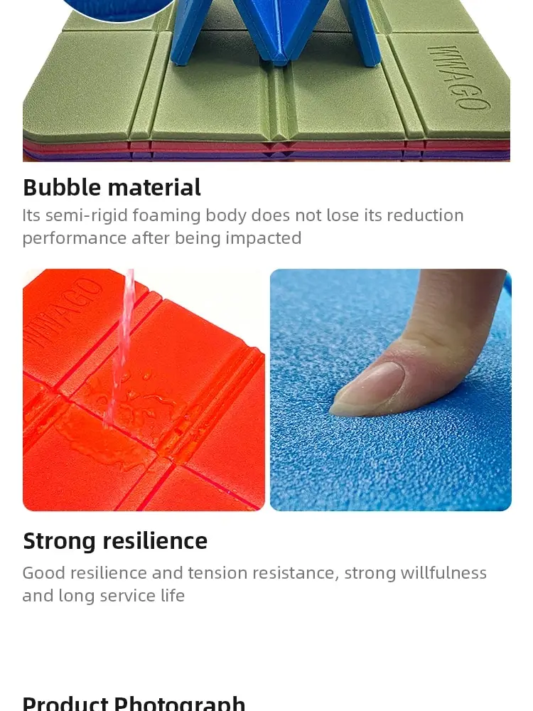1–5 Stück Schaumstoff-XPE-Faltkissen für Strand, Camping, tragbare, feuchtigkeitsbeständige Matten, tragbare, wasserdichte kleine Picknickunterlage für den Außenbereich, 6 Farben – Detail 5
