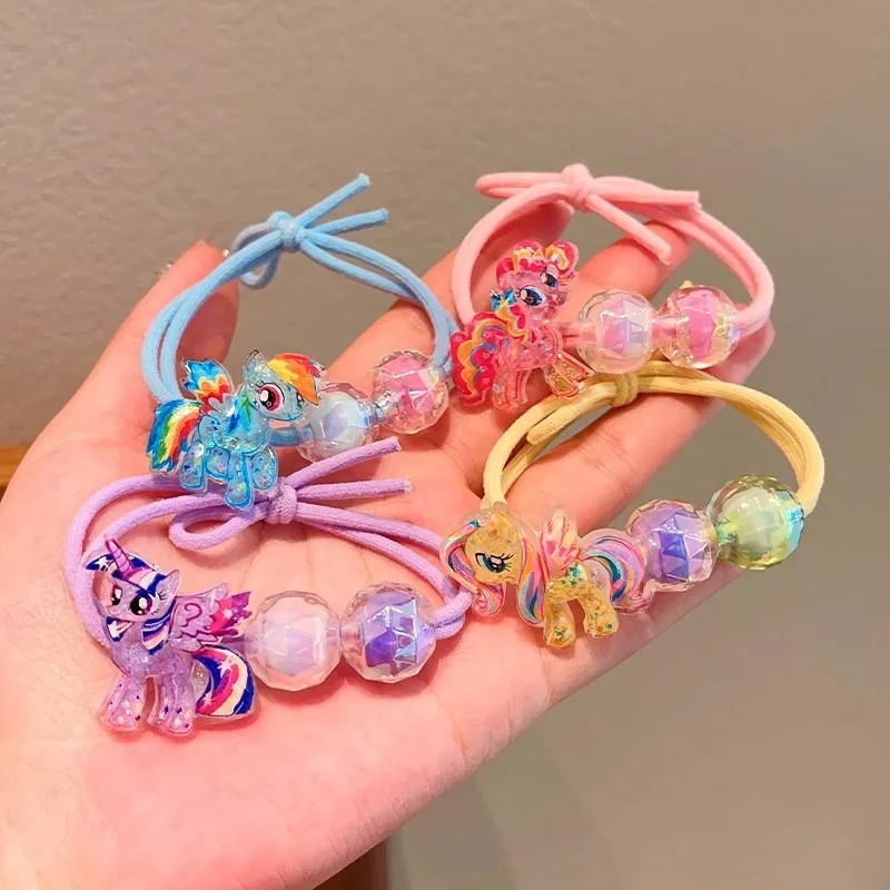 Adorable My Little Pony Hair Scrunchies Set – Cute Kawaii Elastic Hair Accessories Gift