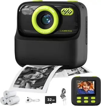 Kids Instant Print Camera, Birthday Gifts for Boys and Girls,