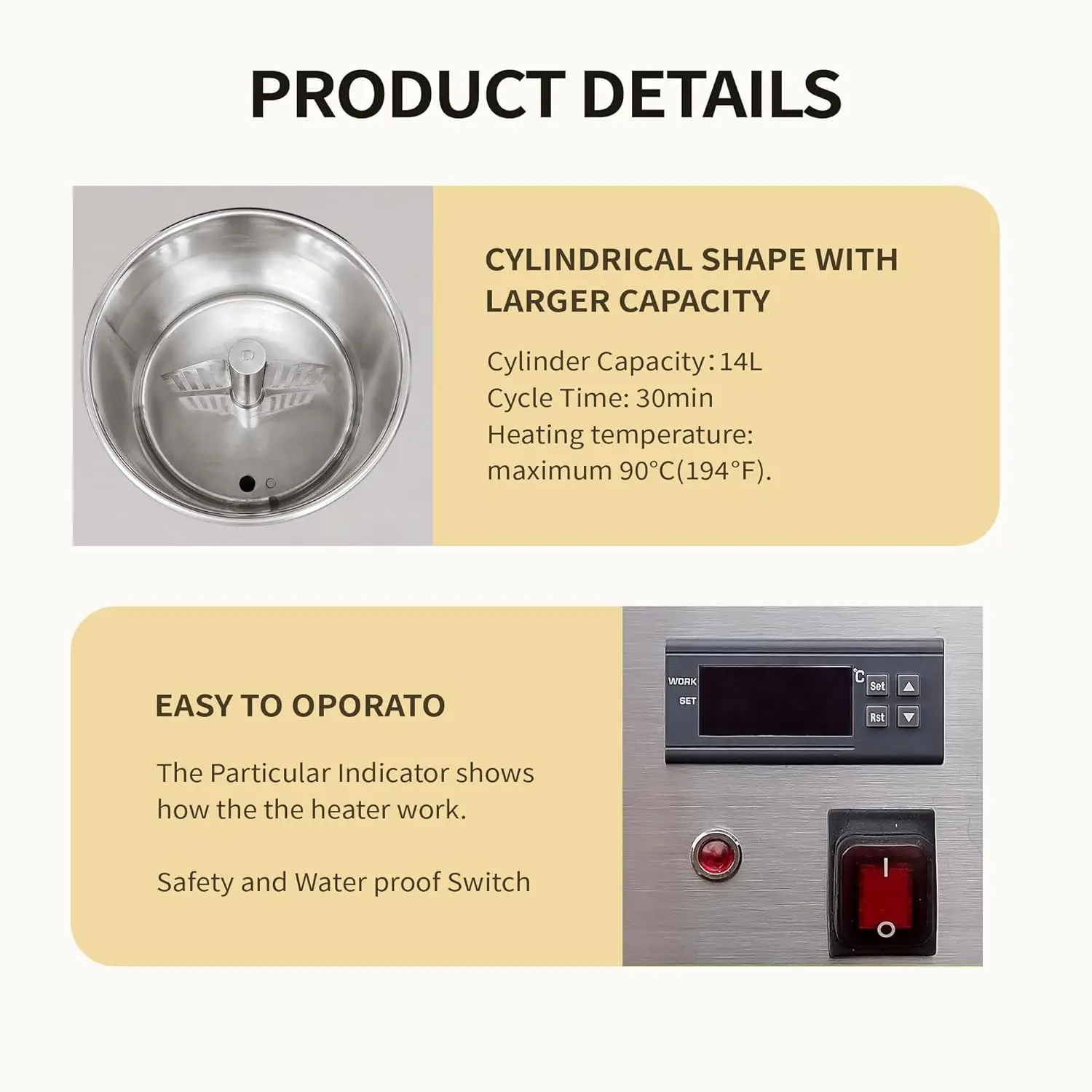 Mvckyi 14L Commercial Pasteurization Machine Fresh Milk Heat Sterilization Machine Fully Automatic Milk Sterilization Machine 4