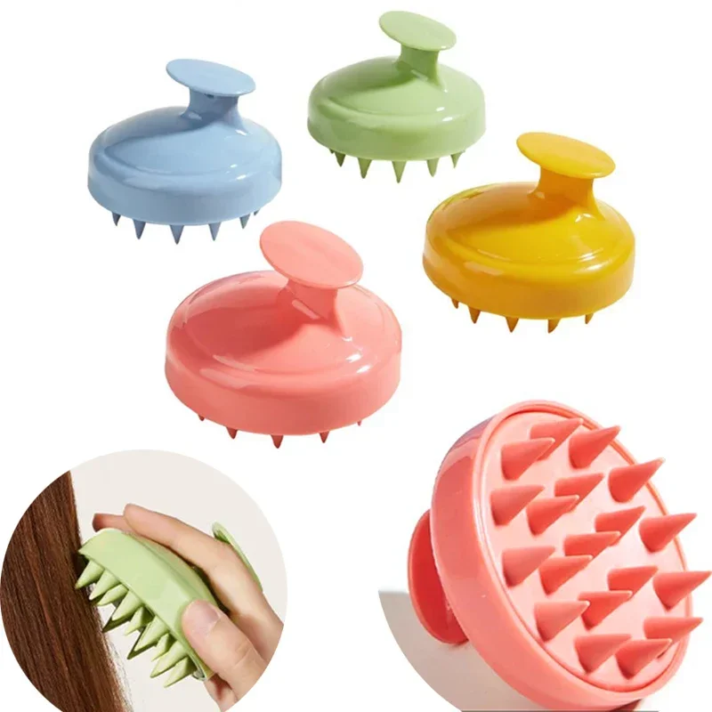 Silicone Combs Wet and Dry Scalp Massage Brush Head Cleaning Adult Baby Soft Household Bath Hair Care Styling Tools Accessories