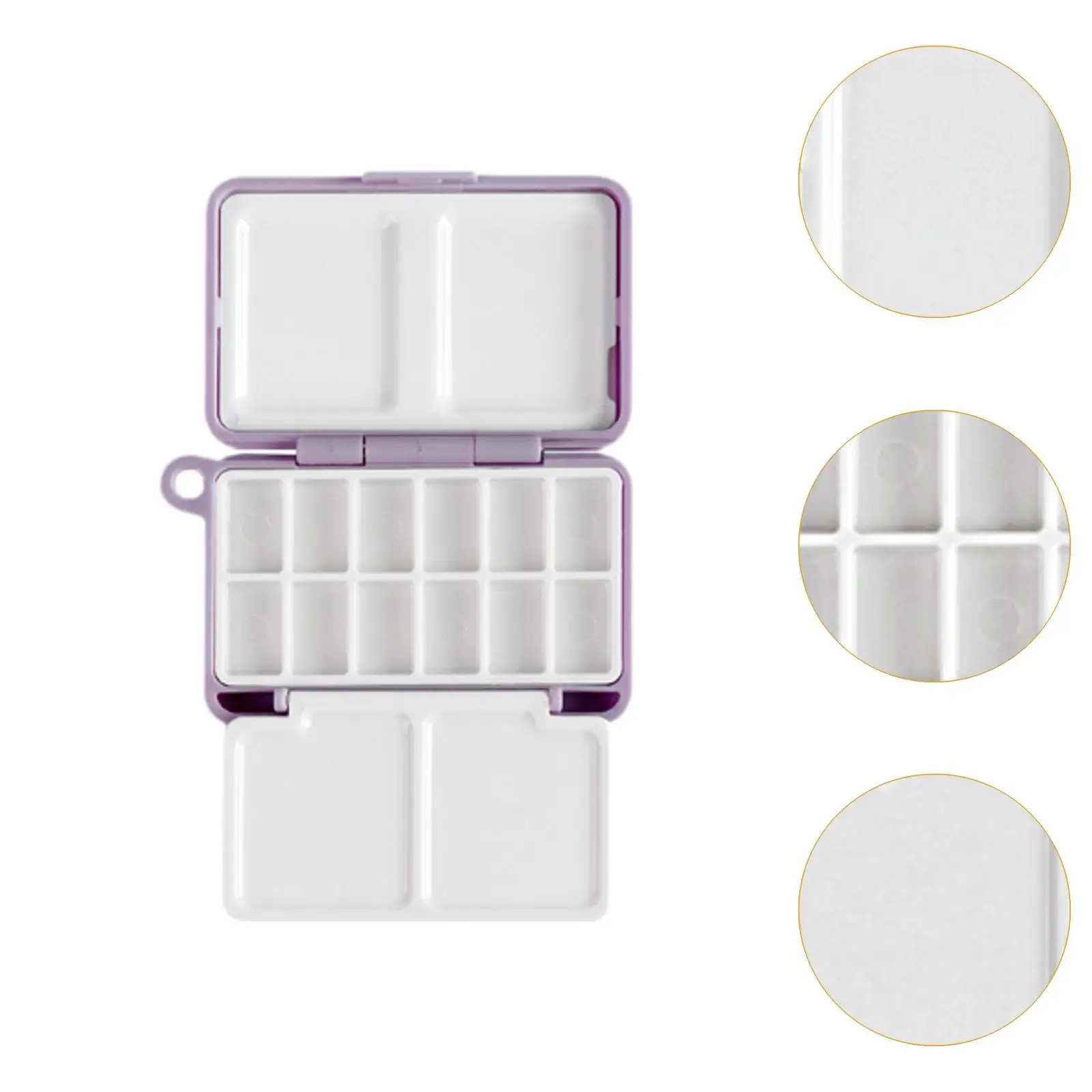 Watercolor Palette Empty Mini Portable with Lid Paint Box for Sketching Nail Art Notebook Graffiti Acrylic & Oil Paints