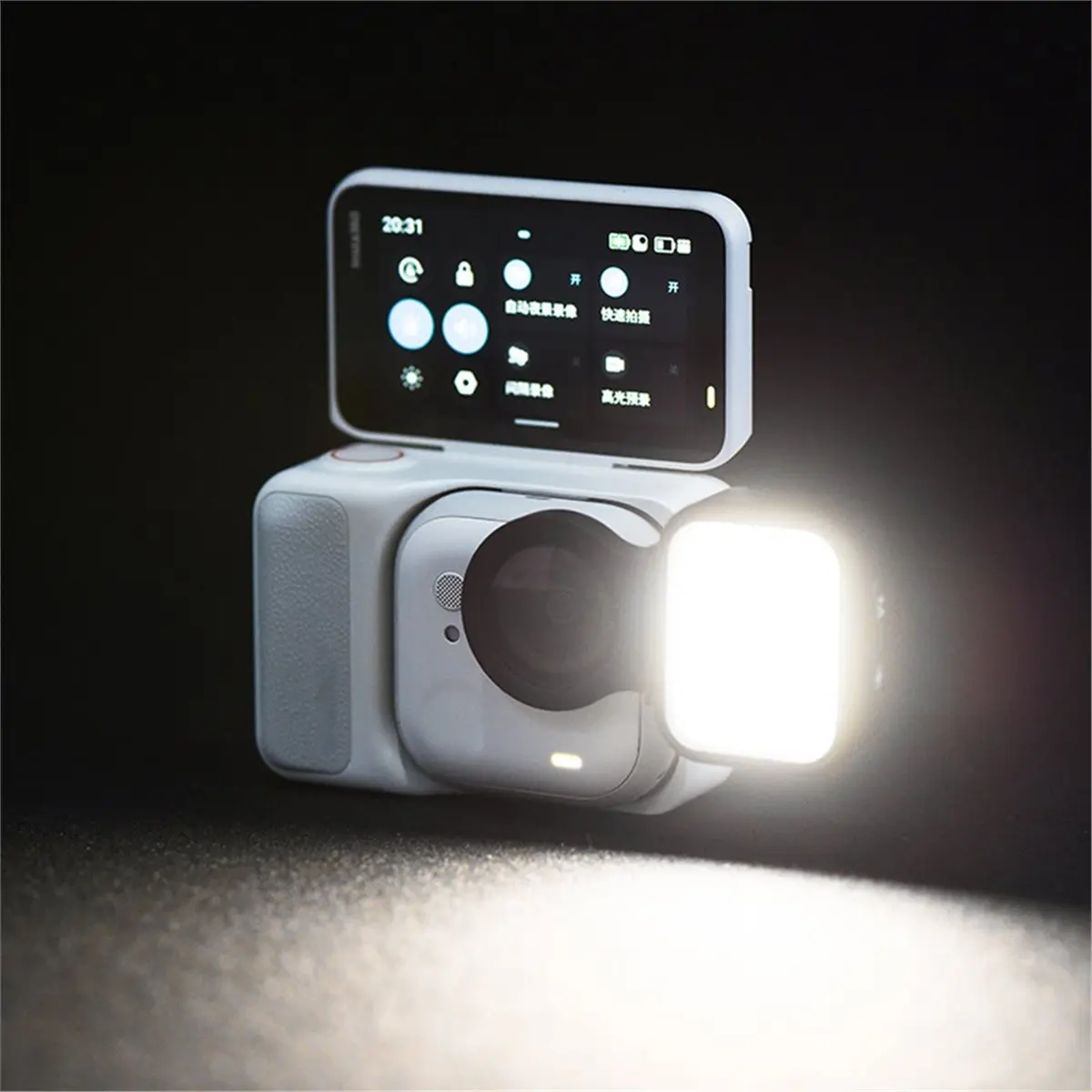 A10R For Go 울트라 미니 LED 라이트 마그네틱 필 라이트 비디오 셀카 라이트 보조 조명 휴대용 사진 Vlog 램프