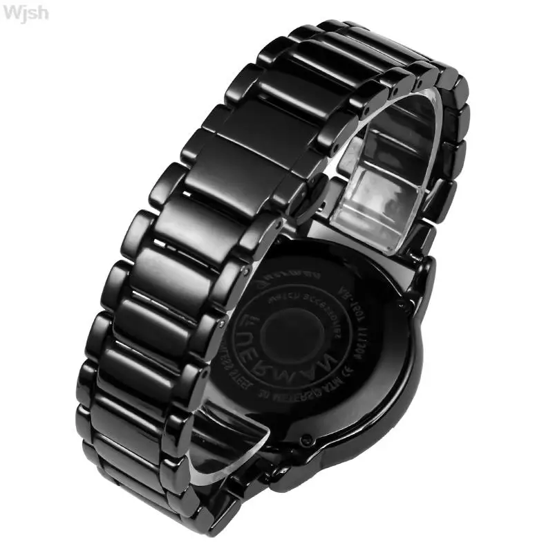 

22mm black high-grade bright ceramic strap bracelet watchbands + Watch case for Armani watch AR1507 AR1509 ceramic watch