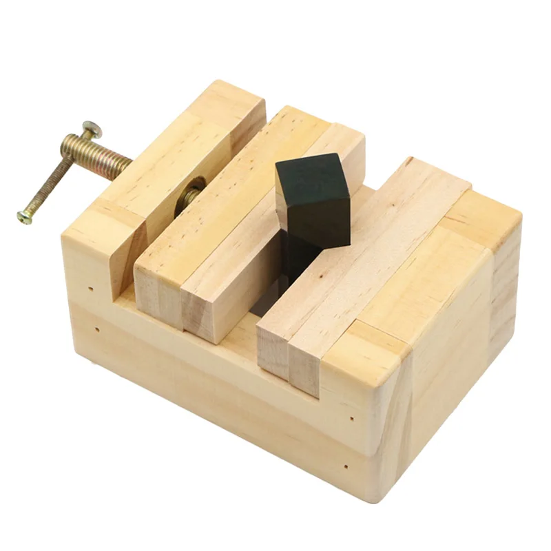 DIY Mini Wooden Flat Pliers Vise Clamp Table Bench Vice Seal Hand Tools Woodworking Carving Engraving Tools Home Accessories