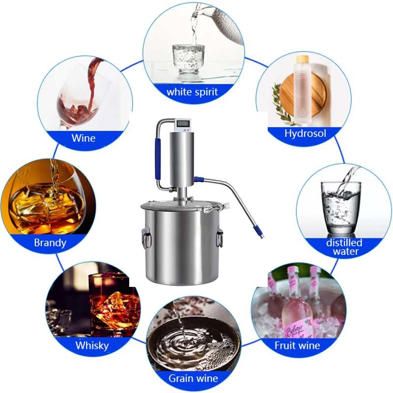 Description Picture 4 of item20L 316 Stainless Steel Alcohol Distiller Vodka Making Machine