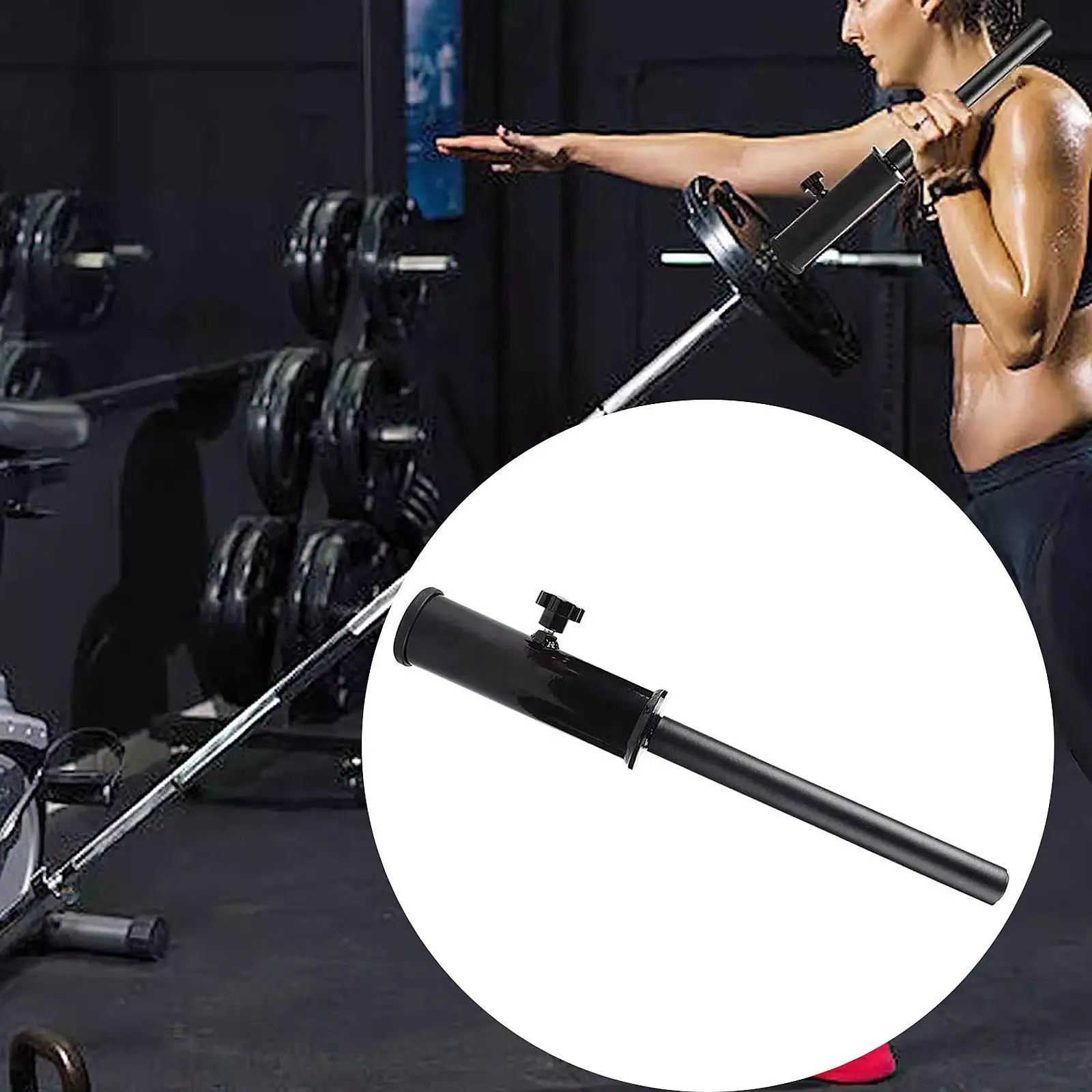 Landmine Attachment Fittings for 2 inch Bar Fitness Handle Fitness Straight Bar for Core Muscles Triceps Exercise Squats Biceps Landmine Attachment Fittings for 2 inch Bar Fitness Handle Fitness Straight Bar for Core Muscles Triceps Exercise Squats Biceps