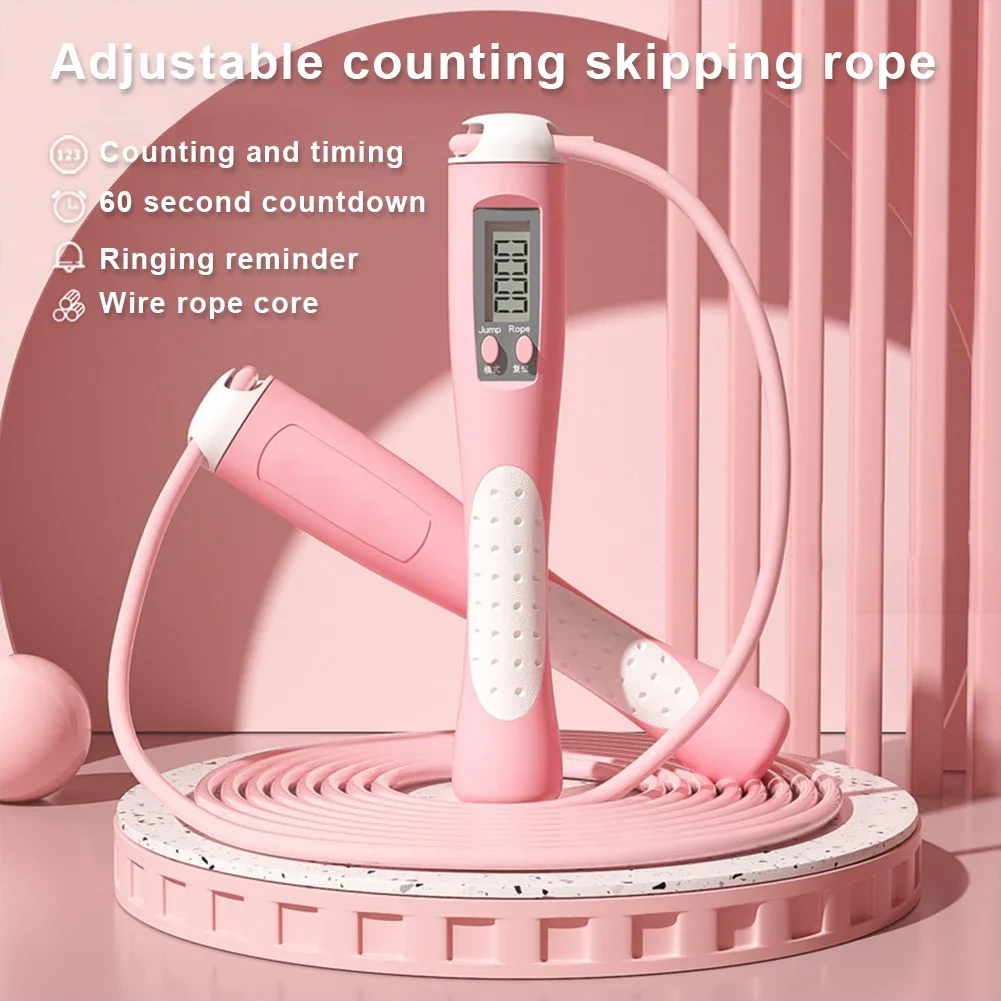 Counting Jump Rope Training Jump Rope Adjustable Skipping Long with Counter for Gym Fitness Exercise jump rope