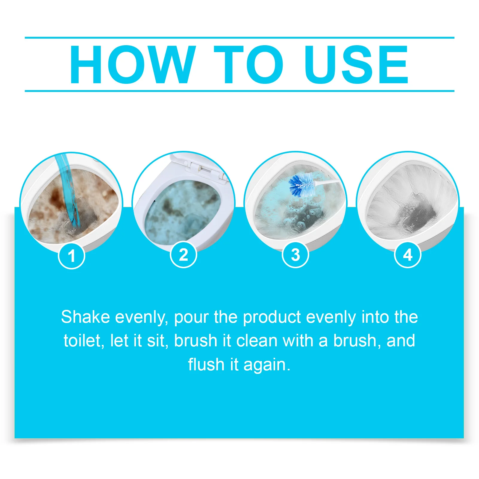 Description Picture 6 of itemToilet Cleaner Bubble Cleaner Foaming Agent Deep Descaling And Deodorization Toilet Splash Proof Water Cleaning Solution 100ml