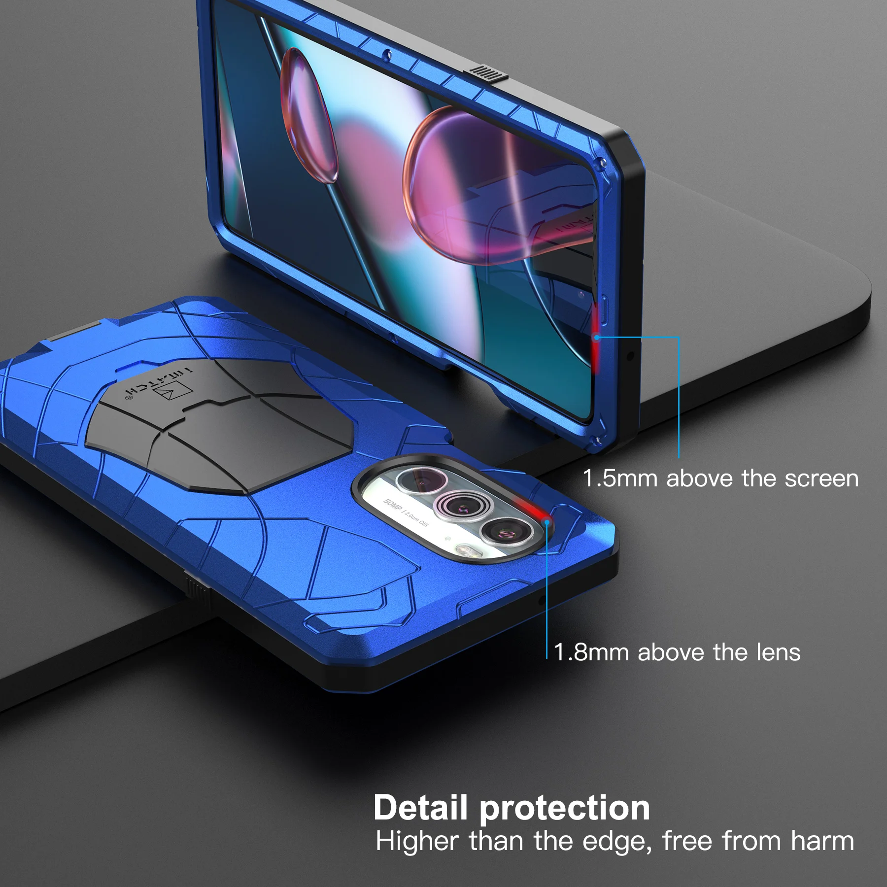 Shockproof Dropproof Dustproof Phone Case For Motorola Moto Edge X30 G100 G 5g Plus Metal Heavy Duty Protection Cover Cases