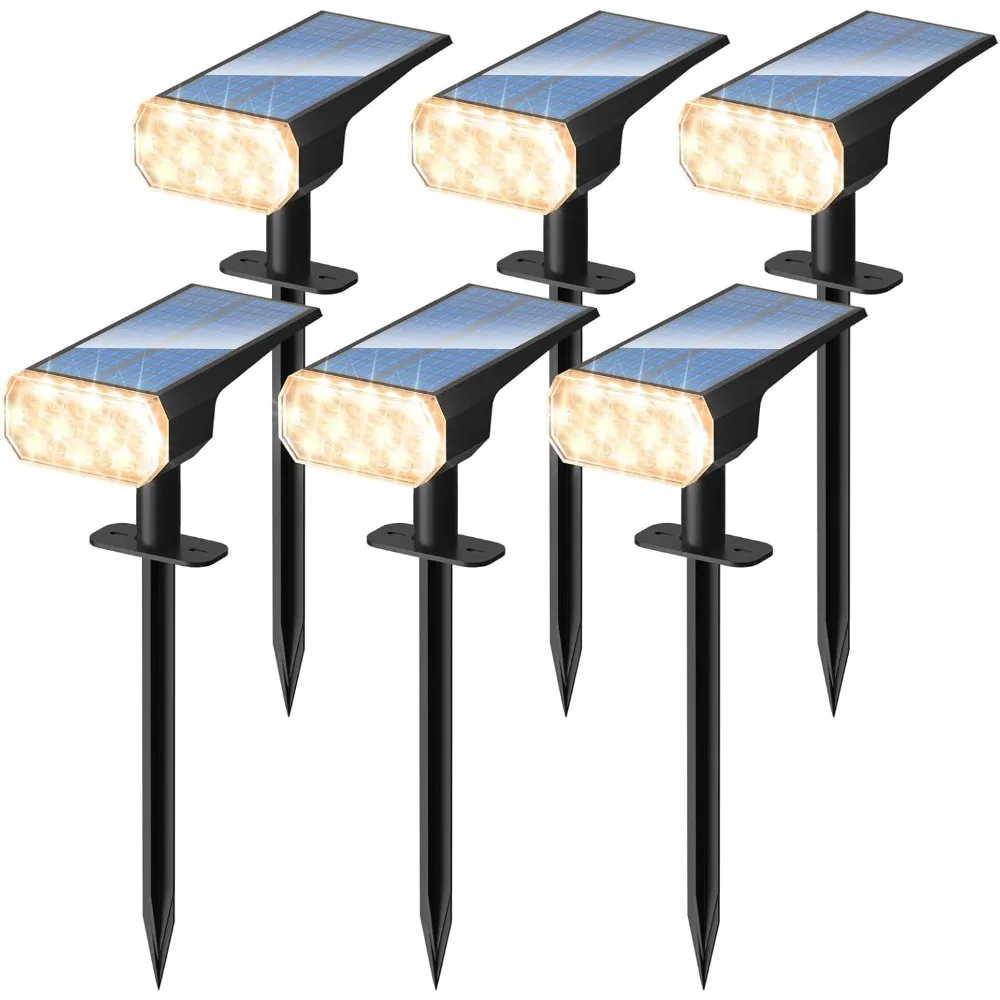 Waterproof Solar Lights Outdoor: IP65 Led Spot Light Decorations for Garden - 3 Lighting Modes Solar Powered for Yard 1