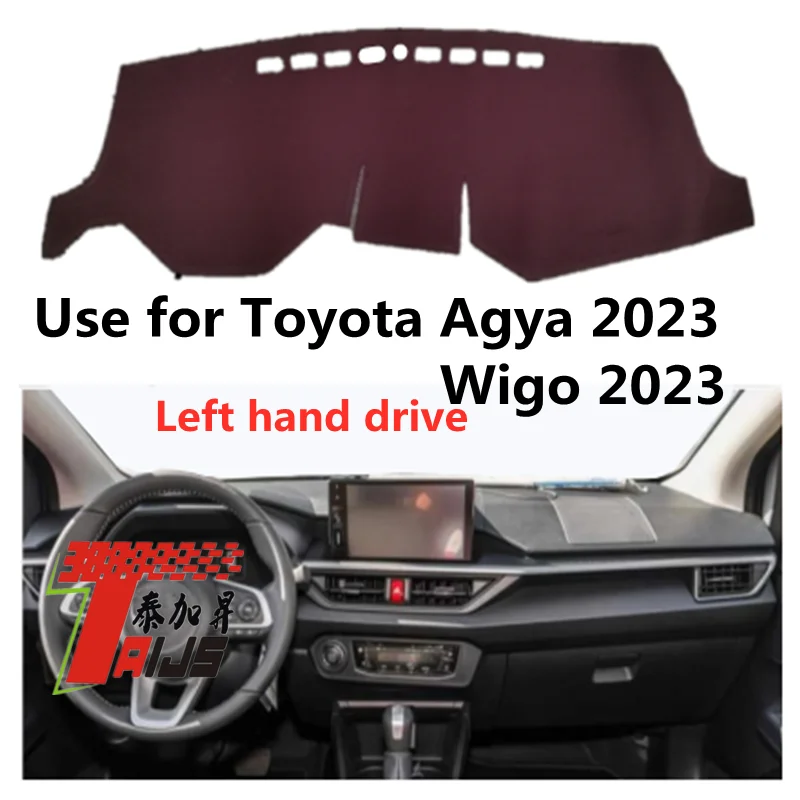 

TAIJS factory Flannel right-hand drive Car dashboard cover for Toyota AGYA 2023 WIGO 2023 Left-hand drive