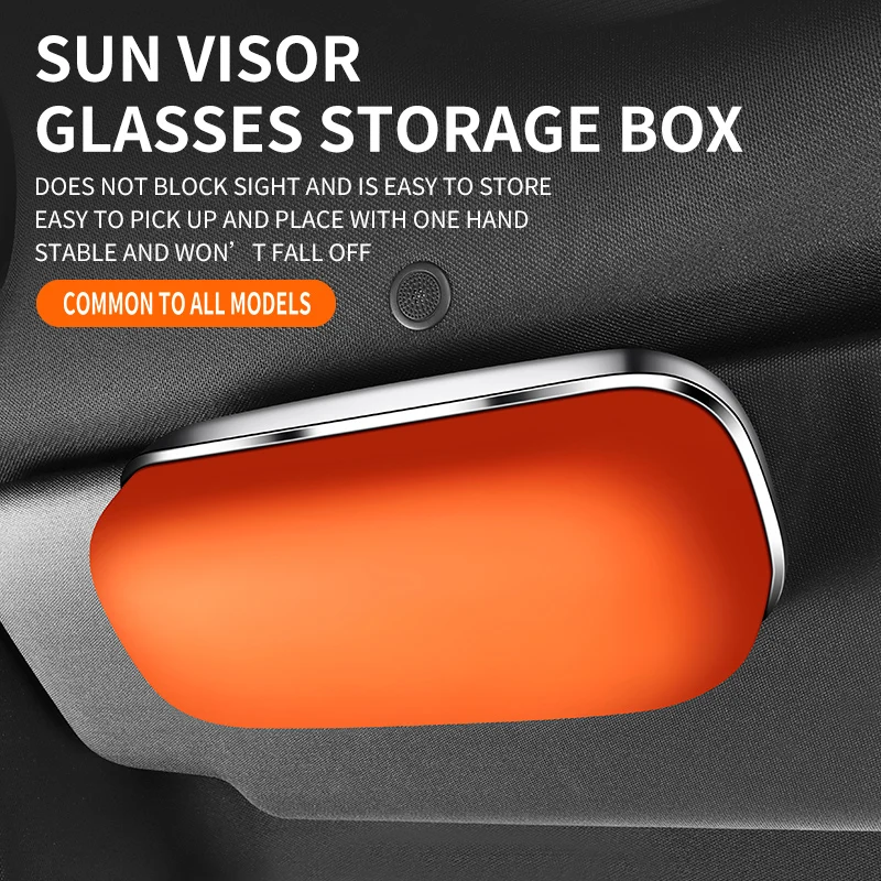 자동차 안경 상자 휴대용 자동차 선글라스 홀더 자동차 운전 안경 홀더 안경 케이스 선 바이저 자동차 렌즈 홀더