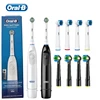 Oral B Rotation Electric Toothbrush DB5010 AA Battery 9600 Rpm Cross Action Cleaning Teeth Tooth Brush with Brush Refills 1