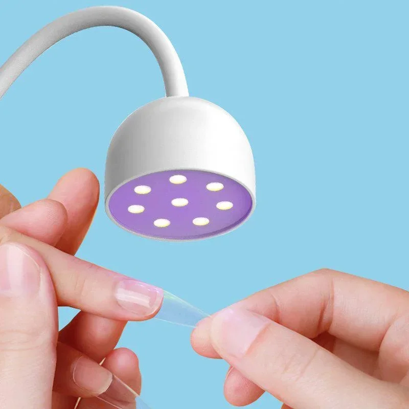 미니 UV LED 네일 램프 24W 360 °   젤 네일용 구부릴 수 있는 빠른 건조등, 휴대용 네일 건조기
