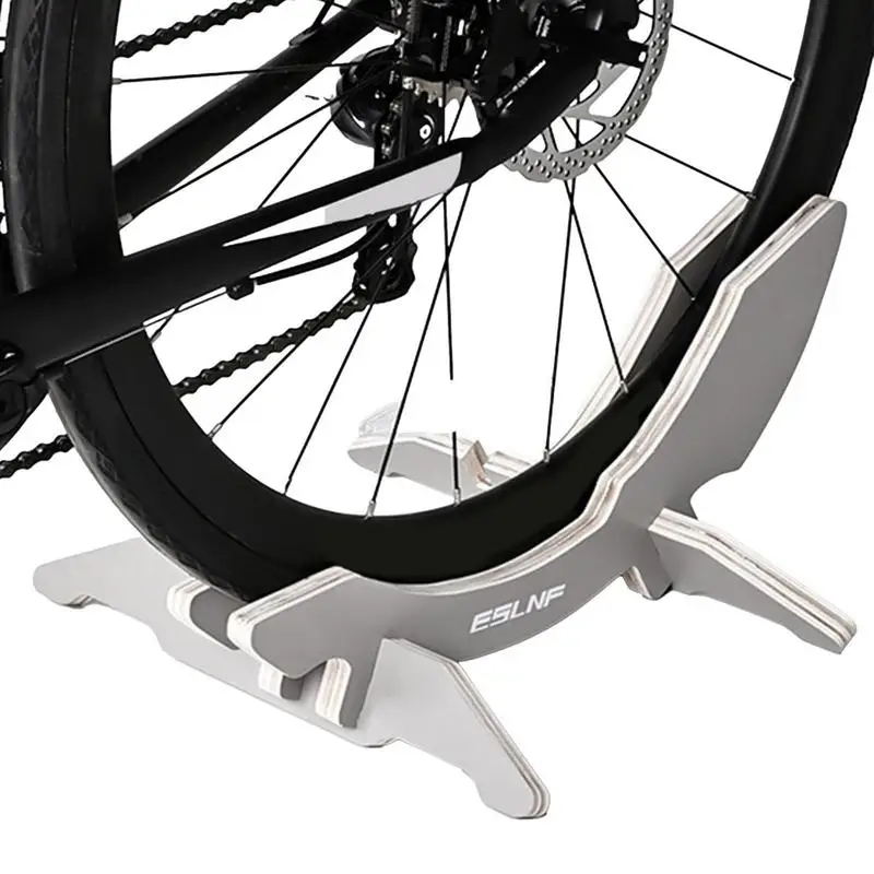 Supporto Per Parcheggio Da Pavimento Per Bicicletta Supporto Da Pavimento Per Garage Per Bici Singola Organizzazione Per Biciclette In Legno Regolabil
