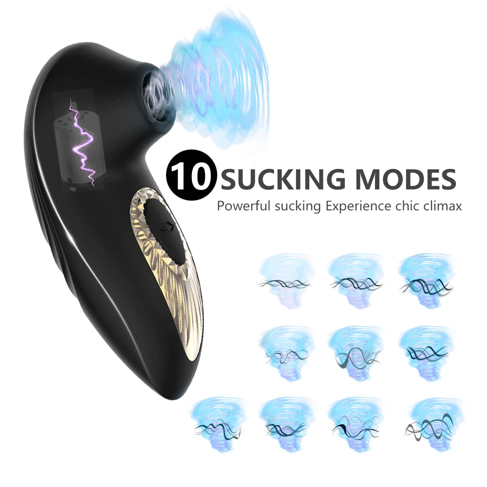 Female Sex Toy Sucker Vibrator 10 Mode Sucker Clitoris Vacuum Stimulator Nipple Vibrating for Women Adult