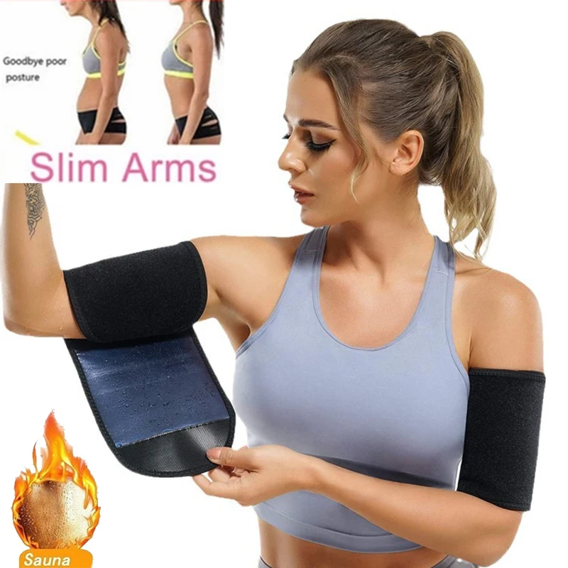 �� 2 Stück Armtrimmer für Frauen Sauna Schweiß Arm Shaper Bänder – Detail 3