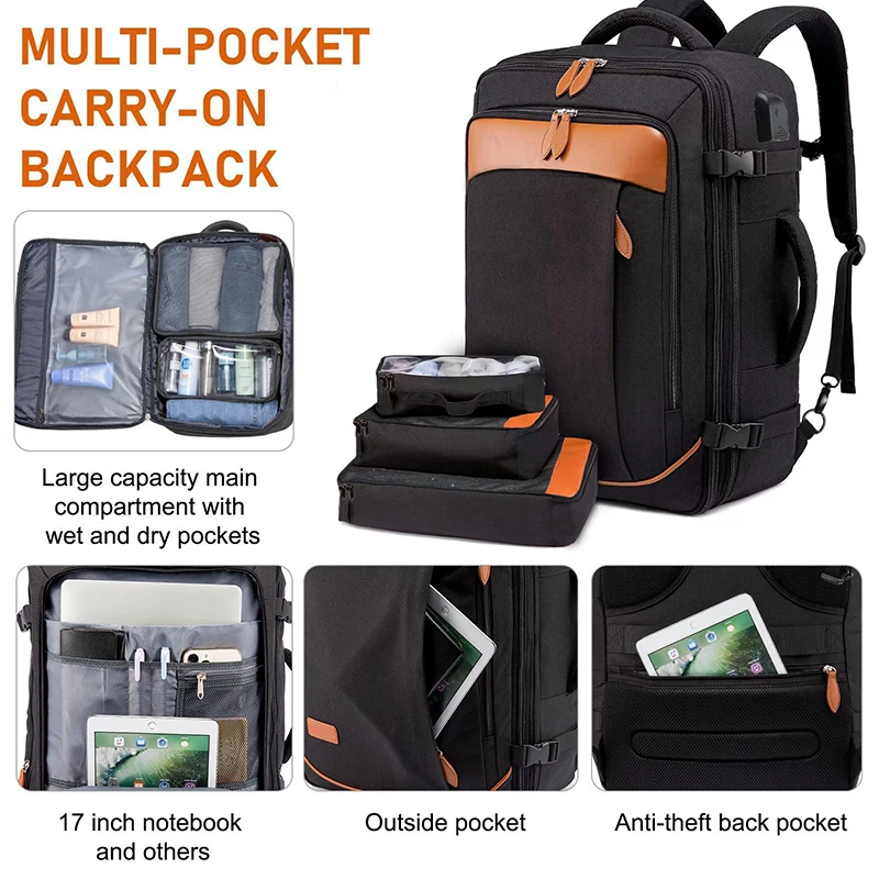 40l Travel Backpack For Men And Women Airline Approved Carry-on Bag_voghion.com