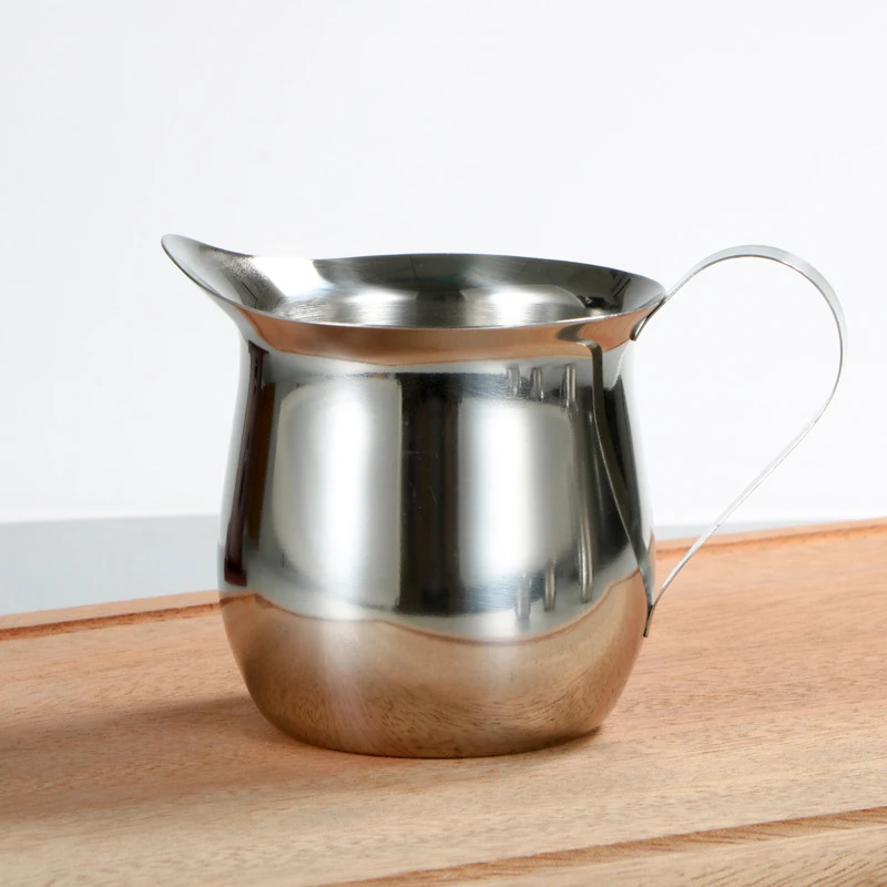 Milk Frother Jug Milk Frothing Jug Stainless Steel Milk Jug Frothing Pitcher Espresso Milk Frother Cream Cup Coffee Latte Cream Pitcher Kitchen Coffee Accessories