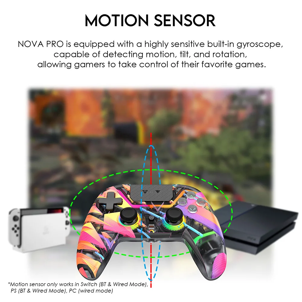 FANTECH NOVA PRO WGP14V2  Ʈѷ, 帮Ʈ  Ȧ Ʈ ƽ,  ȯ  Tirger  е, PS4 