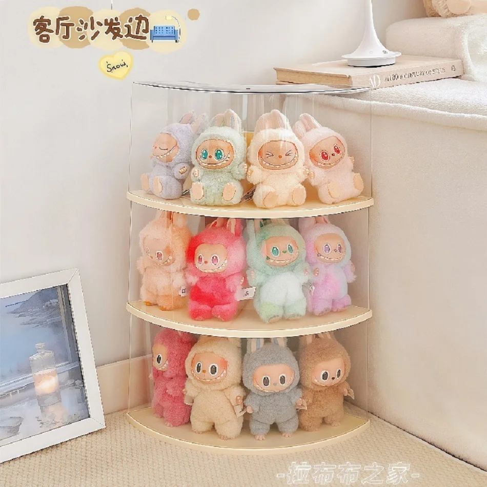 Labubu transparent display box single stackable canvas vinyl storage box figurine blind box storage rack image 22