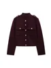Willshela Women Fashion With Pockets Solid Single Breasted Jackets Vintage O-Neck Long Sleeves Female Chic Lady Outfits 1
