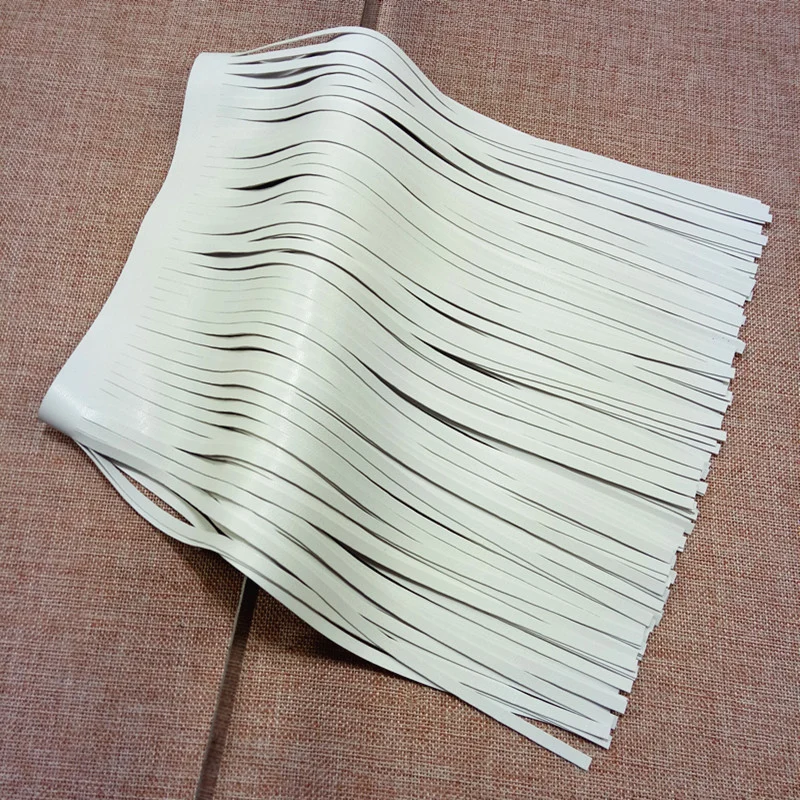 1m PU fringed lace leather synthetic leather deerskin velvet double-sided velvet apparel home furnish