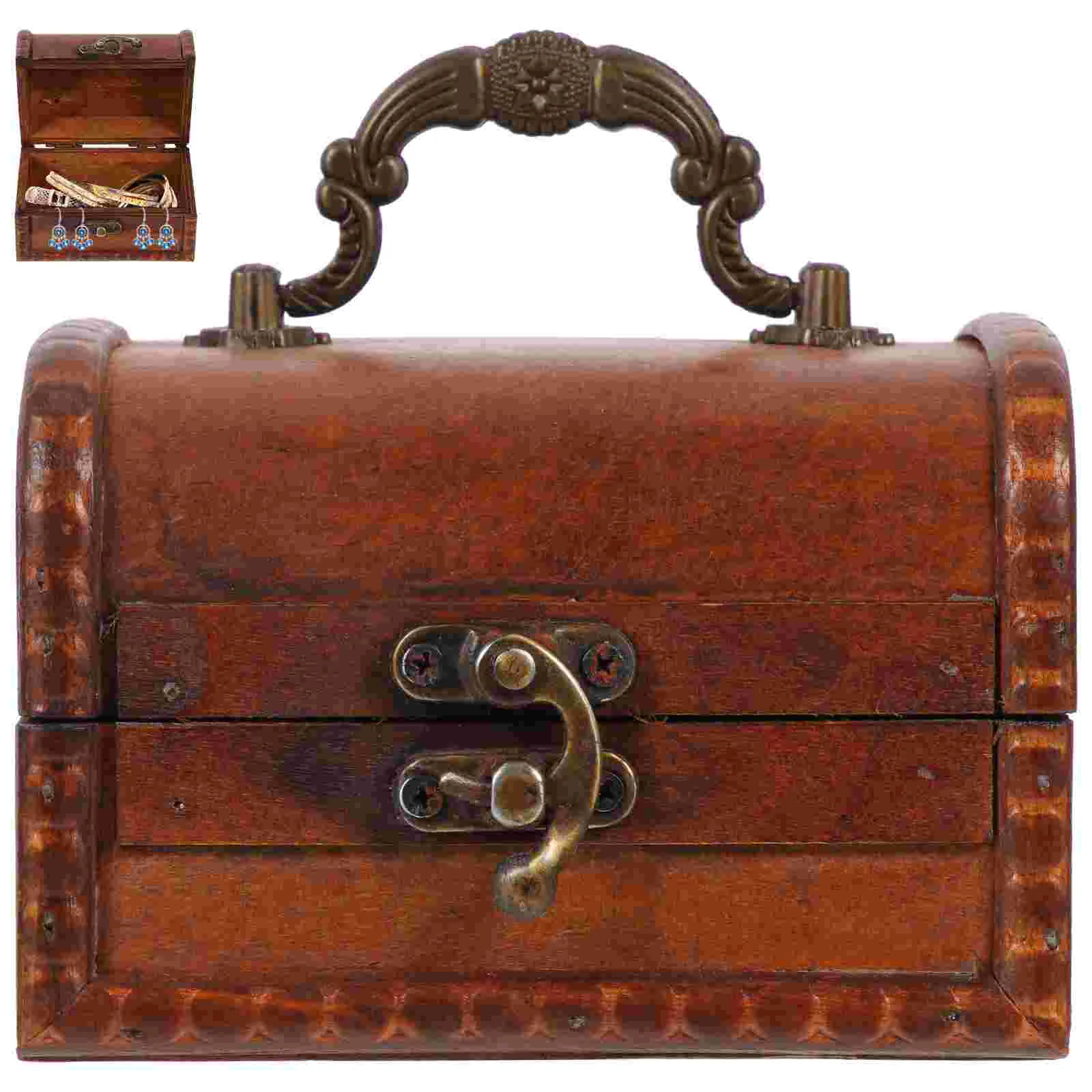 

Декоративная деревянная коробка для Хранения Драгоценностей, винтажная деревянная коробка для Хранения Драгоценностей, органайзер для драгоценностей с шкафчиком