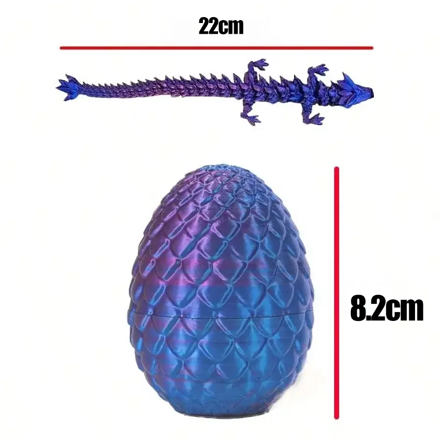 New 3D Printed Dragon Full Body Joints Move Home Furnishings Decorations Worth Collecting Creative Toys
